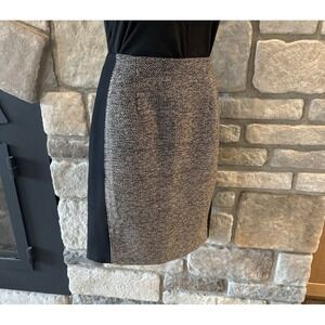 White House Black Market Pencil Skirt Womens 4 Brown Tweed Business Casual